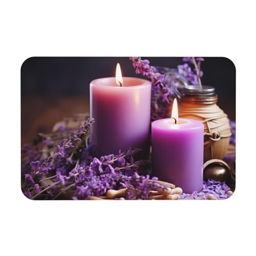 Tapis de bain en pierre super absorbant pour sol sec violet - 2