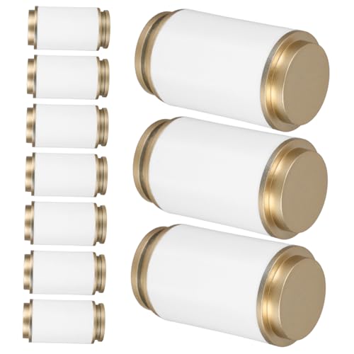 PRETYZOOM 10pcs Plastic Rod Ends Modern Curtain Rod Cap Ends for 28mm Curtain Finials Only Easy Install Decorative for Kitchen Living Room Bedroom Bathroom