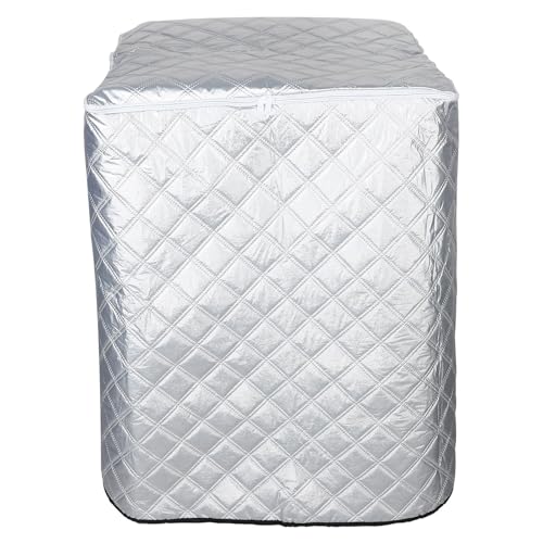 Funda para lavadora exterior impermeable contra lluvia y sol con cierre cremallera total