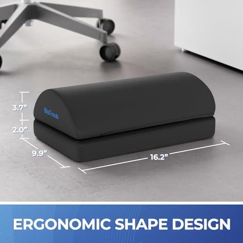 BlissTrends Foot Rest for Under Desk at Work-Versatile Foot Stool with Washable Cover-Comfortable Footrest with 2 Adjustable Heights for Car,Home and Office to Relieve Back,Lumbar,Knee Pain-Gray - Image 4
