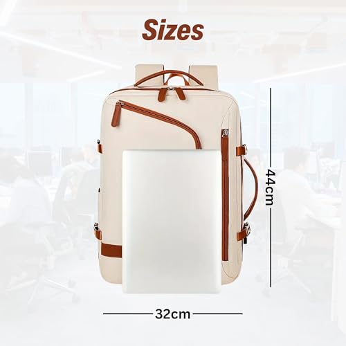 Image of KARRIER Heavy-Duty Business Backpack - Water-Resistant Expandable Bag - 3-in-1 Design, Chest Buckle & Compression Straps - Versatile Rucksack for Daily Commute