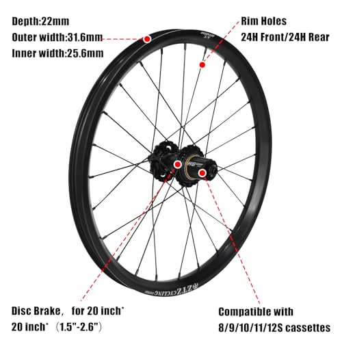 ZTZ Ultralight 20-Inch Wheelset