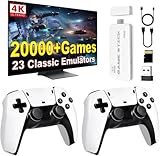 dadeerhe Retro Game Stick, Classic Video Games, 20,000+ Games and 23 Emulators, Upgraded Dual 2.4G Wireless Controllers, Plug and Play TV Retro Gaming