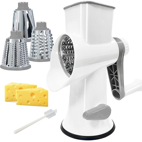Rotary Cheese Grater with Suction Base