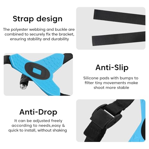 Image of Sounce Helmet Chin Strap Mount with Mobile Clip & Screw Compatible with All Smart Phones Go pro Hero 9 /8 /7 /6,SJCAM, Yi, DJI Osmo Action & Other Action Cameras (Multipurpose Helmet Mount)