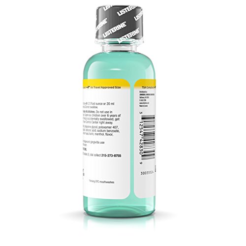 Listerine Antiseptic Zero Cavity Mouthwash, Clean Mint, 3.2 Ounce (Pack of 24) - image 5