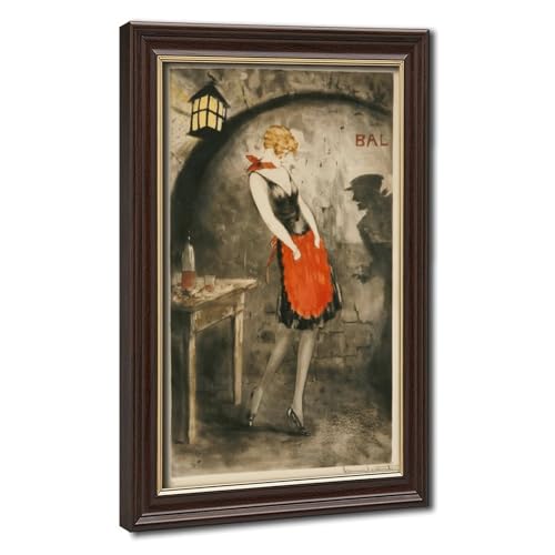 Toile Art déco Louis Icart Apache danseur pour sublimer la décoration murale d'un bureau