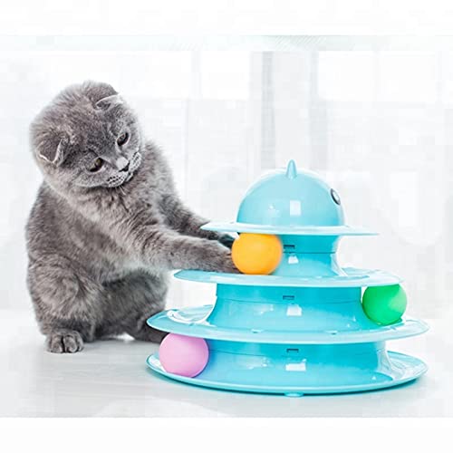 Petlicious & More® Cat Toy 4 Level Towers of Circle Track Roller with Moving Balls Interactive Play Toy for Kitten/Cat (Color May Vary) (B0937FGBPY) Amazon Price History, Amazon Price Tracker