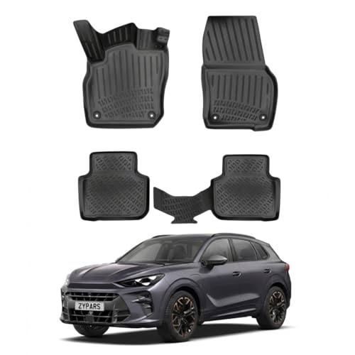 Floor Mats for Cupra Terramar 2024-2026 Front & Rear Car Mat Set, Black