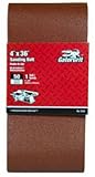 Ali Industries 3192 4 x 36 in. Coarse 50 Grit Bi-Directional Fine Sanding Belt Pack of 5
