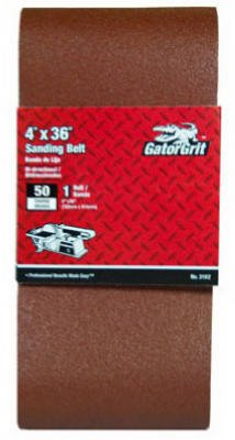 Ali Industries 3192 4 x 36 in. Coarse 50 Grit Bi-Directional Fine Sanding Belt Pack of 5