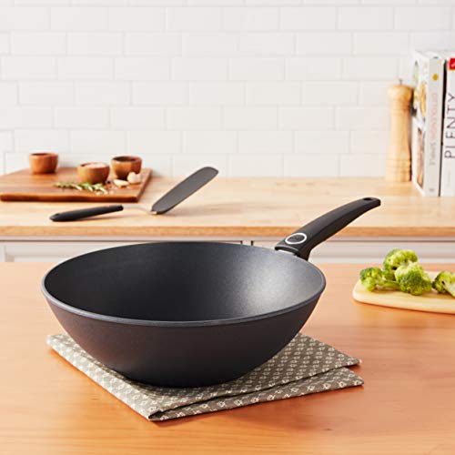 Woll Lite/Plus Diamond Reinforced Nonstick Scratch Resistant Cast Aluminumwok, 11.75-Inch, Black #TOP5
