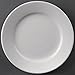 Olympia Hotelware Talerze z szerokimi obramowaniami, porcelanowa zastawa biała, 203 mm, 12 szt