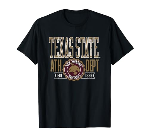 Texas State Bobcats Seal Distressed Officially Licensed T-Shirt