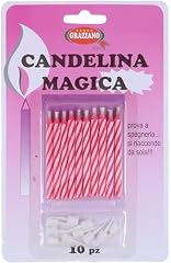 Candelina Magica Rosa 10 pezzi