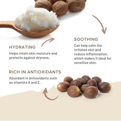 Aromama - Sheabutter - Nahrung für Haut und Haar, Trockene, geschädigte Haut, Gesicht, Haut, Lippen, Hände, Füße, Hautschutz, Nase, Mückenstiche, Gleichgewicht der Haut