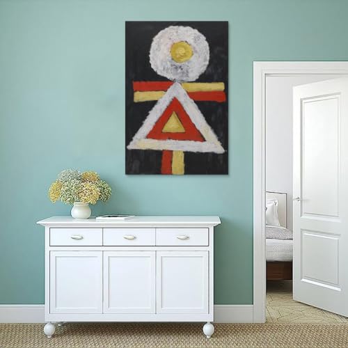 Expressionnisme abstrait Marsden Hartley tableau art mural g&eacute;om&eacute;trique moderne toile 50x75 - 4