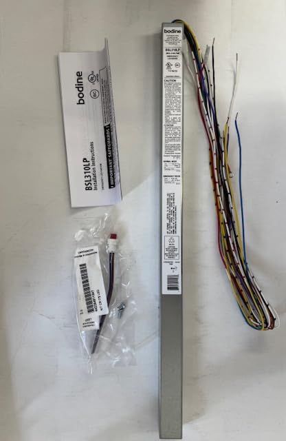 Bodine BSL310LP BSL310LPM 913702478801 Low Profile LED Emergency Drive 120V-277V 10W 15-52Vdc CEC Title 20 Compliant Class 2 Two-Wire Illuminated Test Switch 2W-ITS 22.5” x 1.18” x 1.18”
