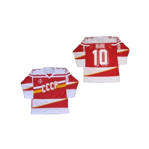 Sewn Any Name Number 10 Russian CCCP Replica Hockey Jersey Multicolor