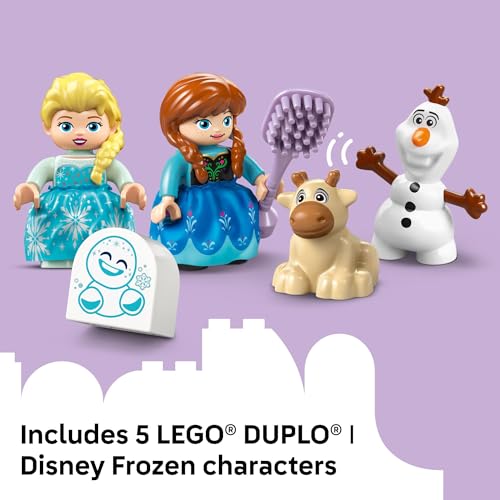 LEGO DUPLO Disney Anna and Elsa s Frozen Castle Party Toddler Toy for Girls and Boys 2 Bui - image 6