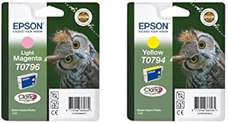 Epson Original T0795 Light Cyan Ink Cartrdge for Stylus Photo 1400 (Owl)