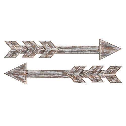 DECORKEY Holzpfeil-Wanddekoration, 2 Stück im Antik-Look Cover