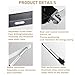 Nicvrea Electric Bed Lift Mechanism with Remote Control, Heavy Duty Steel Lifting Rods Supports Up to 600KG for Storage and Bed Bases Black-80cm