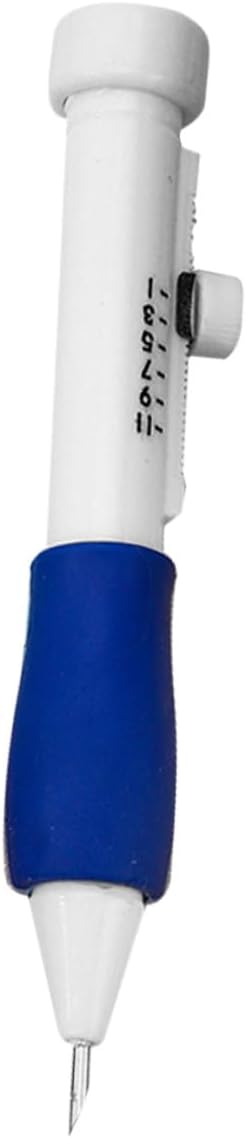 Uonlytech Punch Needle Embroidery Pen Blue Stitching Pen Embroidery Tool for DIY Craft Hand Stitching and Needlework Supplies