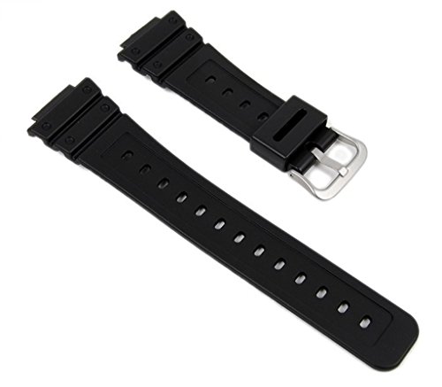 Correa Casio DW-5600BB en resina negra de repuesto original