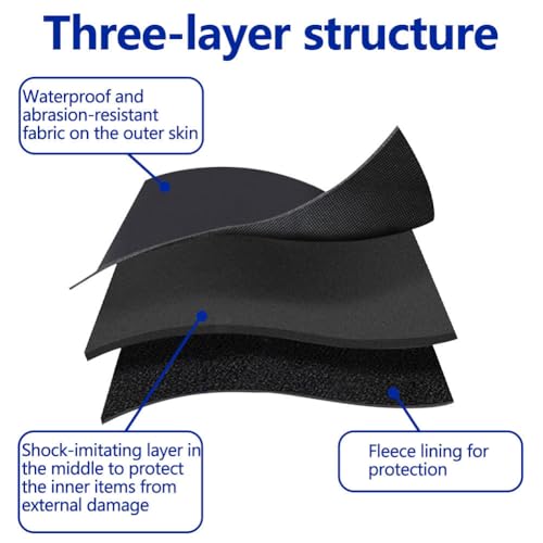 SHUNCHG 2 Stück Kopfhörer Tasche Case, In Ear Kopfhörer Hülle mit Netzfach, Headset Aufbewahrung Case für Kabellosen Kopfhörer, Earpods, Schlüssel, USB-Stick