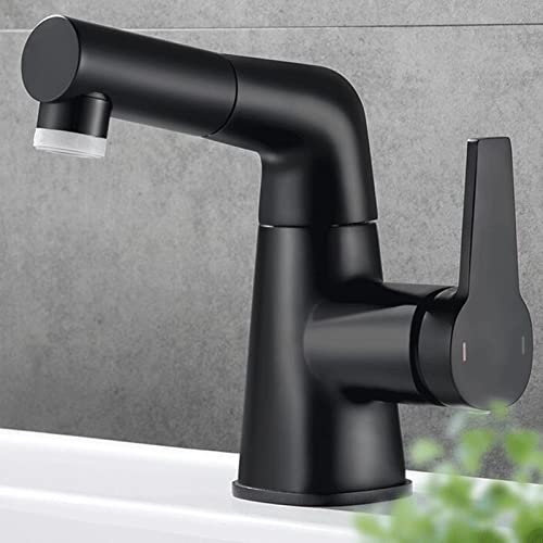 Robinet de lavabo extensible en laiton avec mitigeur eau chaude et froide