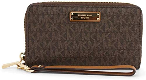 MICHAEL Michael Kors Wristlets Large Flat Multifunction Phone Case Brown One Size