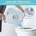YITAMOTOR 5.28 Gallon Portable Toilet for Camping, RV Toilet with Diagonal Elongated Bowl Seat, Porta Potty with Hand Sprayer, Leak-Proof for Adults, RV Travel, Hospital, Boat, Trip, Home, Light Blue