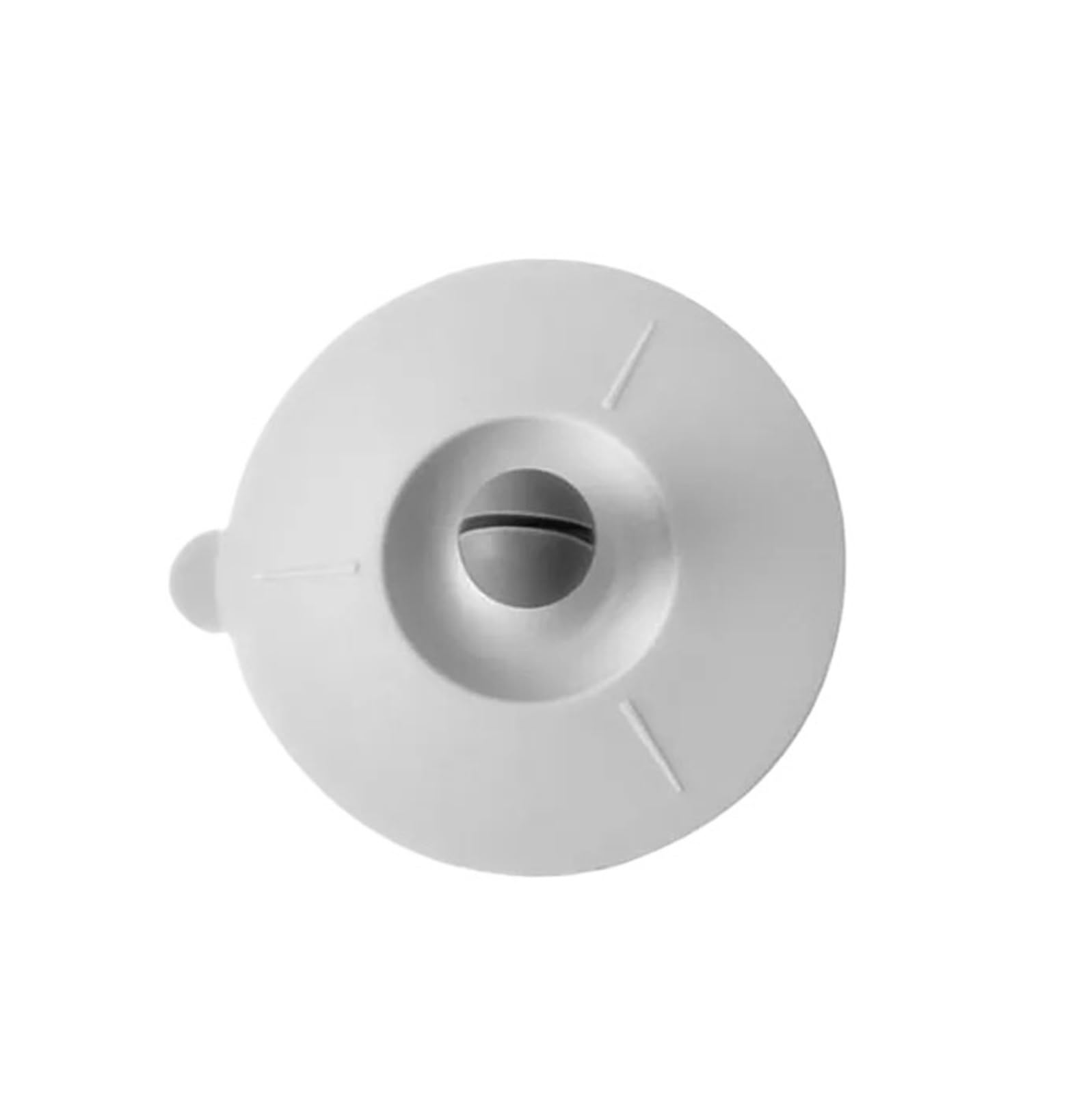 Couvercle de tasse en silicone gris avec porte-cuillère lot de 5