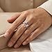XYWstore women Alloy Flower Leaf Open Ring, flower ring, Adjustable (Silver)
