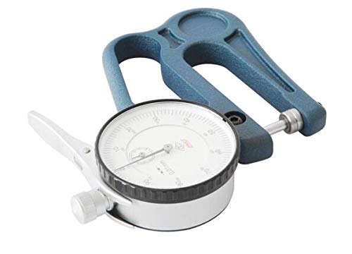 Dial Thickness Gauge, Flat Anvi, Rango: 0-10mm, Profundidad de garganta: 30mm, Resolución: 0.01mm miniatura 4