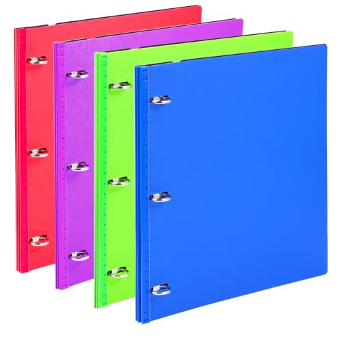 Image of WOT I 4-Pack Telescoping 3 Ring Binder(0.75 inch), Expandable Flexible Binder - Patented Design for Easy Portability, Holds 8.5 inchx11 inch Paper, Perfect for School, Office&Home Organization