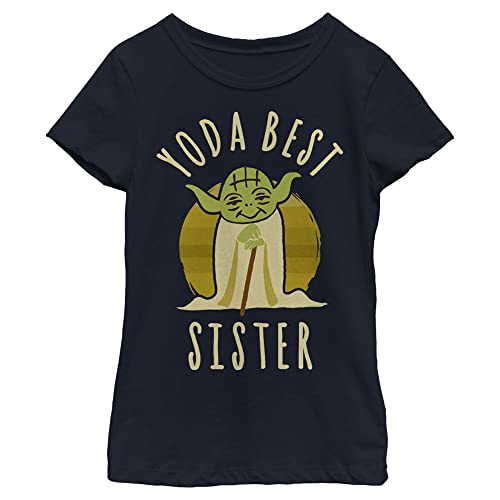 T-Shirt Star Wars Filles Best Sister Manches Courtes Imprimé Qualité