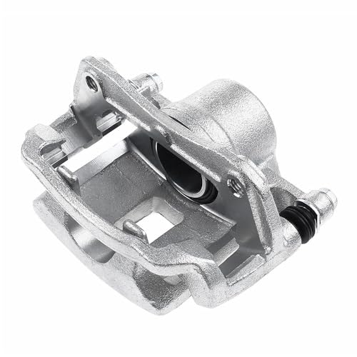 Image of Detroit Axle - Front Right Brake Caliper for Chevrolet Cobalt Pontiac G5 Pursuit Saturn Ion Passenger Side Brake Caliper with Bracket Replacement