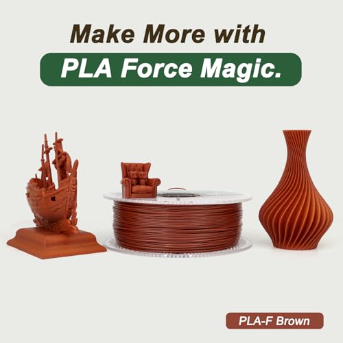 Image of PLA Force Filament Brown, Toughened PLA Filament 1.75mm 1KG | Reddish Brown 3d Printer Filament With A Rich, Earthy Tone Perfect For Retro Carvings And Models
