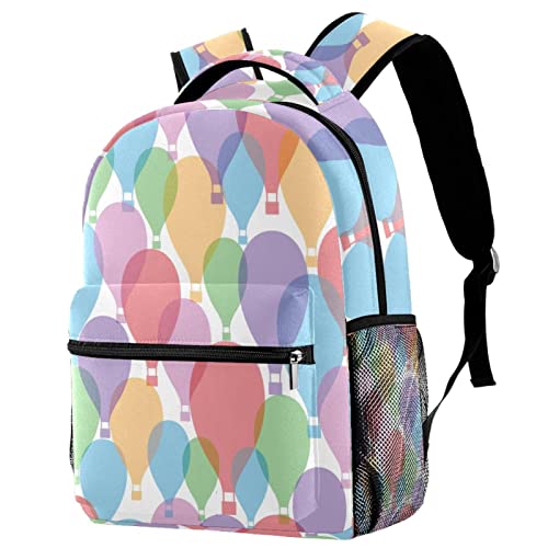 Sac à dos de voyage ergonomique avec porte-bouteille pour enfants motifs colorés