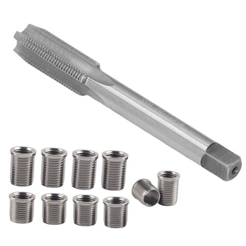 Outil de réparation de Filetage pour Bougie d'allumage M10x1 0 Boulon X1 Réparation de Filetage est Ensemble d'outils très Pratique et Efficace pour la réparation des filetages de Bougies