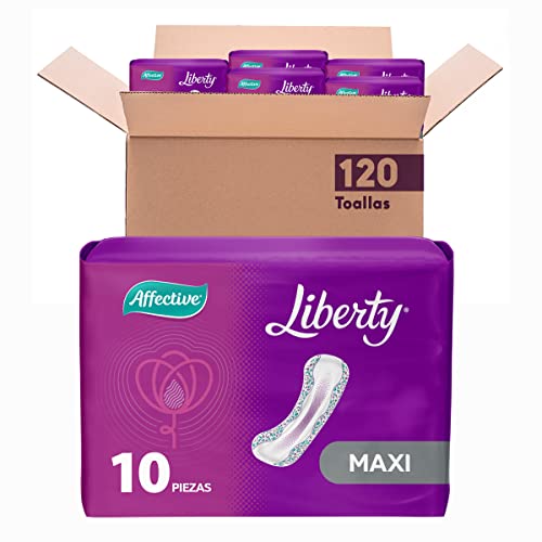 Affective Liberty Maxi Toallas para Incontinencia Femenina, Talla Maxi, 120 Piezas