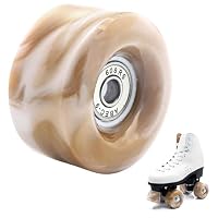 NONMON 4 Roues Pour Roller Quad + 8 Roulements 608RS ABEC-9 - 58mm X 32mm 82A - Idéal Patins Et Skateboard