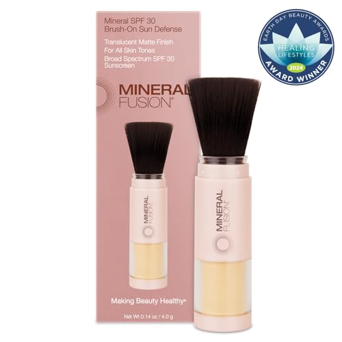 Mineral-Fusion-Brush-On-Sun-Defense-SPF-30-UVA-and-UVB-Protection-Zinc-Oxide-No-Titanium-Dioxide-No-Parabens-Gluten-Free-Vegetarian-No-Phthalates-Hypo-allergenic-014-Ounce-Pack-of-1