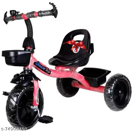 OXIMUS Baby Gifts Tricycle for Kids with Front & Back Basket Recommended for Toddler 1,2,3,4,5 Year Old Children Tricycle | Cycle Bike | BYCYCLE | Baby Girl& Boys for Kids Pink (B0DG2YPVYH) Amazon Price History, Amazon Price Tracker