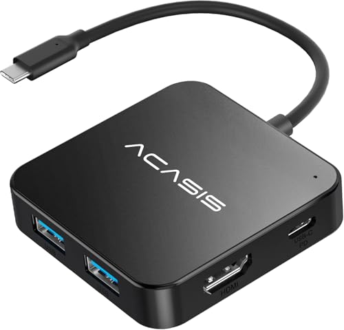 USB C Hub with 4K HDMI, 100W Power Delivery, and USB Ports for MacBook, Dell, Lenovo, Surface, iPad PRO, XPS