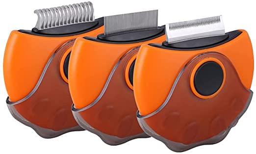 PIKFOS 3 in 1 Function Pet Comb, Knot Opening Comb Cat Comb, Cats for Dogs Pets Pet Grooming Brush Professional Creative Rotatable Small Round Portable Dog Hair Comb Grooming Tools for Kitten Puppy (B09YH9PYP4) Amazon Price History, Amazon Price Tracker