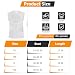 Gracfulcub Baseball Chest Protector Youth Padded Football Shirt, Chest Protector Baseball Youth, Football Padded Shirt for T Ball, Lacrosse & Goalies (White, YS)