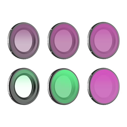 Zestaw filtrów do DJI Osmo Nano, szkło optyczne UV Protector CPL polaryzator ND redukcja światła i czarna mgiełka 1/4 zestaw filtrów obiektywu do akcesoriów do aparatu Osmo Nano (czarna mgła 1/4+CPL+